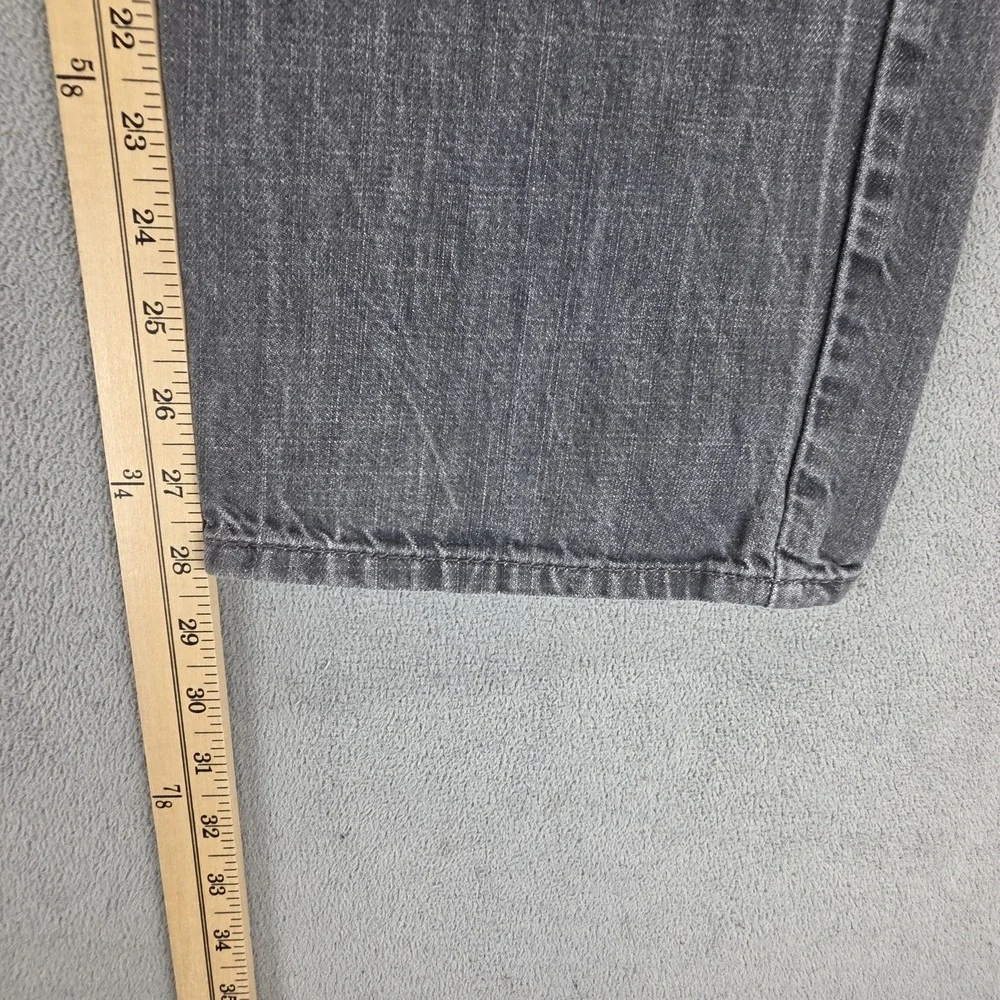 Levis 569 Jeans Mens Gray Charcoal Wash Relaxed Straight Zip Fly Fits 34x28